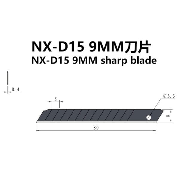 NX-D15 9MM sharp blade