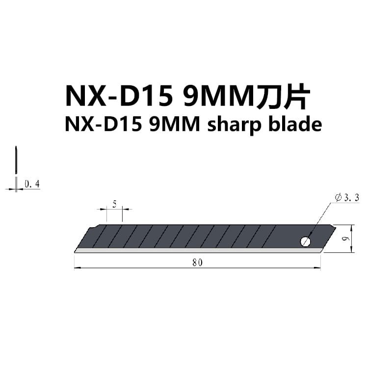 NX-D15 9MM sharp blade