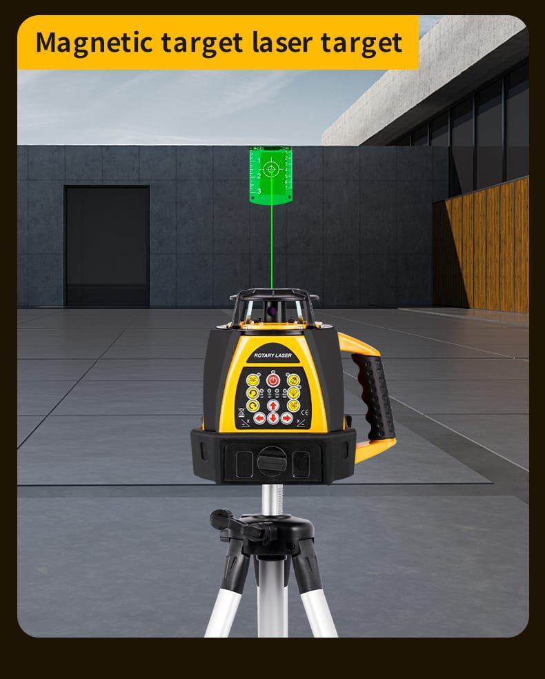 Magnetic target laser target
