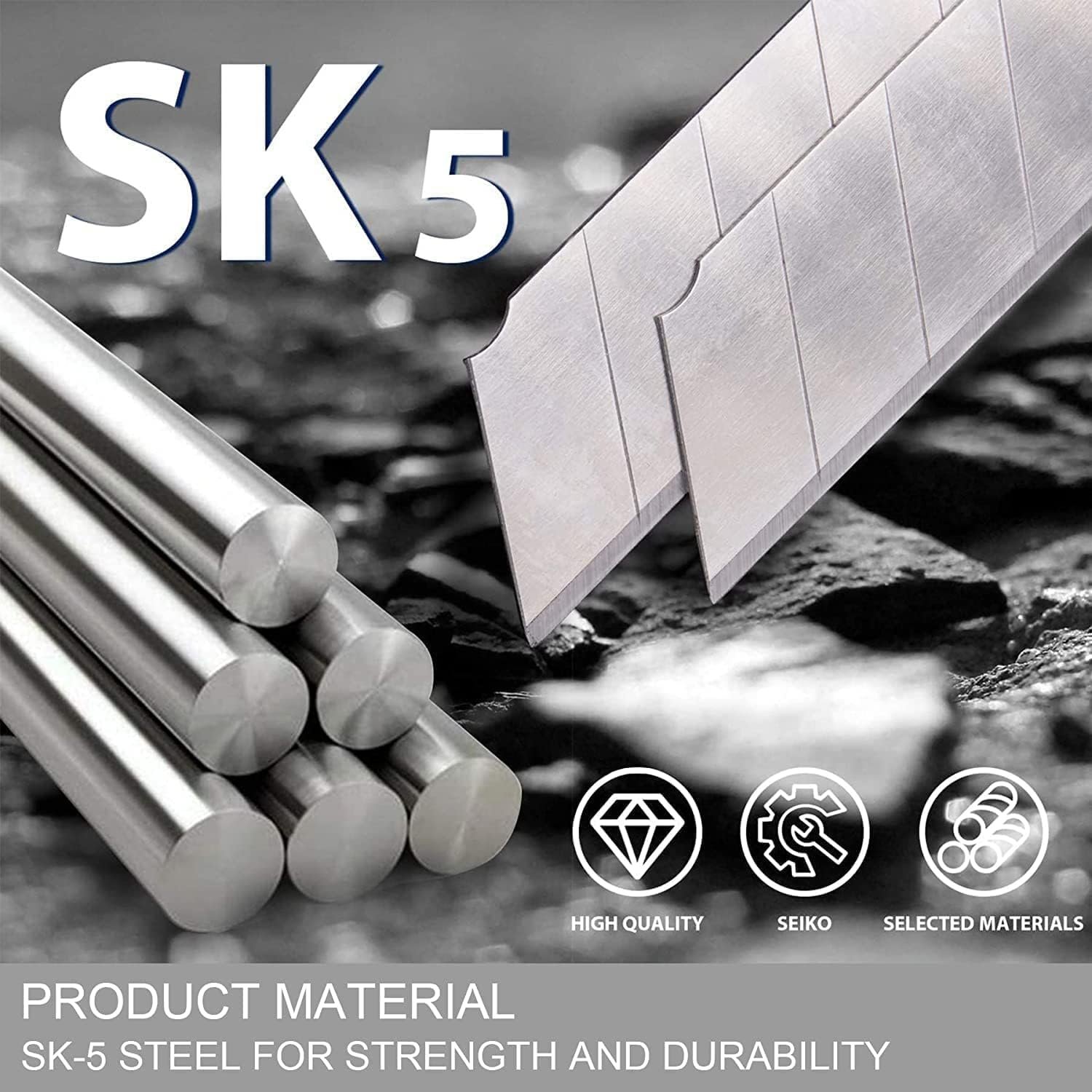 High-carbon steel blades