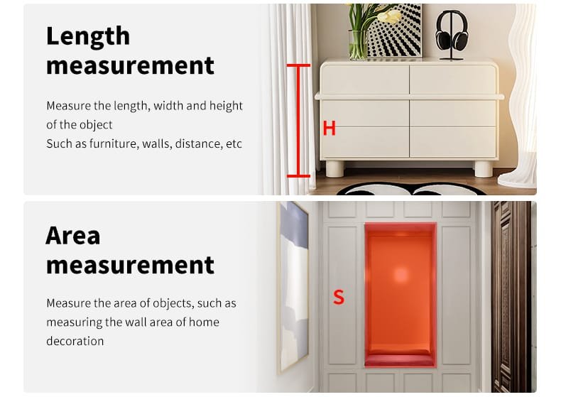 line laser level length area hook volume measurement-1