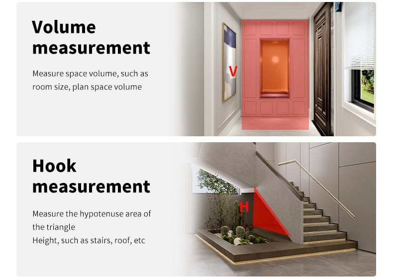 line laser level length area hook volume measurement-2