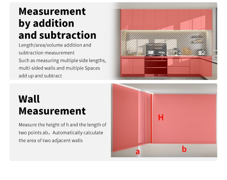 line laser level length area hook volume measurement-3