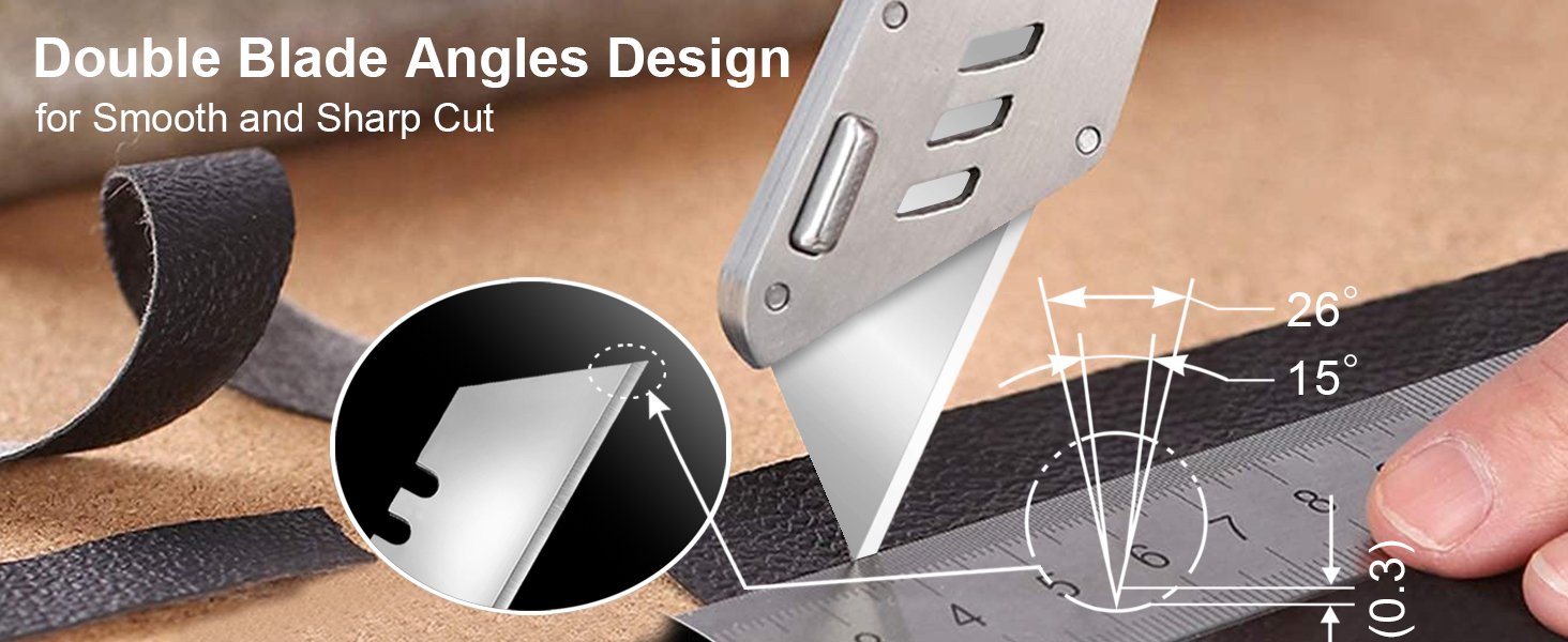 Ergonomic Utility Knives double blade angles design